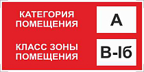 Знак категории помещения по взрывопожарной и пожарной опасности А_В-Iб