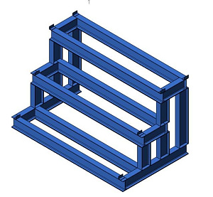Стеллаж для хранения трубного металлопроката